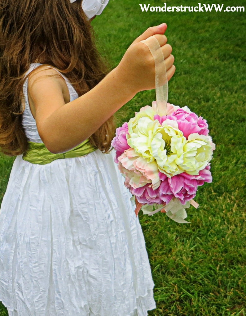 Kissing Ball Kissing Pomander Flower Girl Kissing Ball Etsy