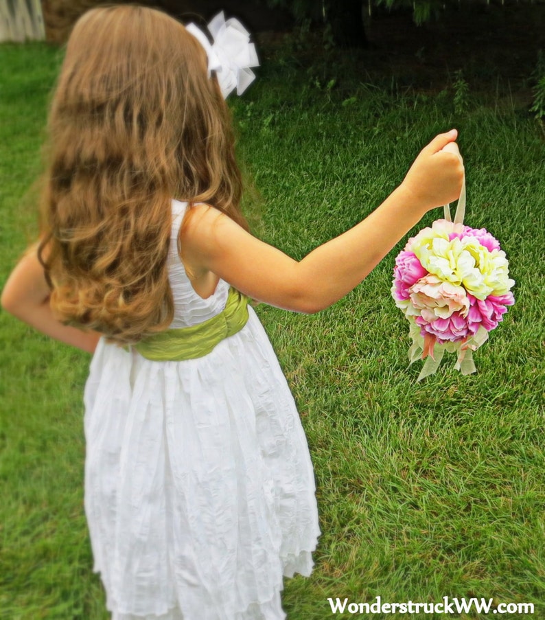 Kissing Ball Kissing Pomander Flower Girl Kissing Ball Etsy