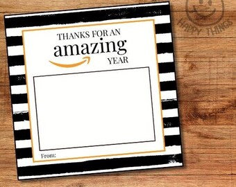 Thanks for an Amazing Year Gift Card Holder - Digital Download - Printable