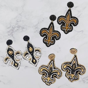 Fleur de Lis Beaded earrings
