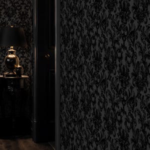 gothic black wallpaper pattern