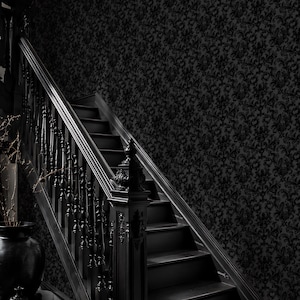 elegant dark damask wallpaper