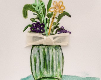 Bocal à billes heArtful Card_Green