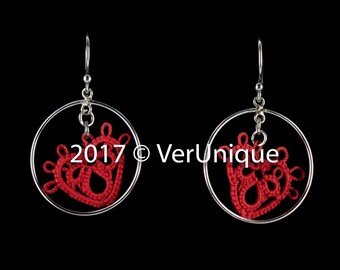 Cercle de coeurs tatted