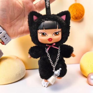 Authentic Bratz Bratziez Iconz Series Blind Box Plush Keychain Collectible Toy Bag Charm Plush Doll