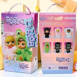 Authentic Bratz Bratziez Iconz Blind Box Plush Keychain, Collectible Y2K Fashion Doll Bag Charm, Cute Kawaii Plush Toy Gift