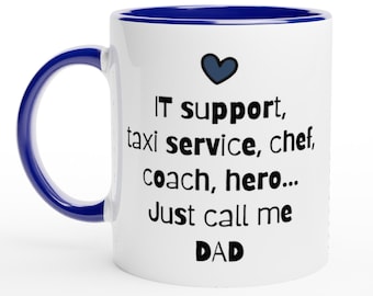 Taza divertida para papá, colección de tazas de café "Vida de papá", regalo para papá, regalo del Día del Padre, linda taza para papá, taza de café divertida para él.