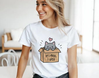 Camiseta divertida de gato, camiseta de gatito adorable, regalo para amantes de los gatos, camiseta divertida de gato, camiseta estética de animales, camiseta informal para el día a día.
