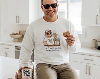 Sudadera divertida para papá, sudadera con cuello redondo "Dad Life", regalo para papá, sudadera con el lema "Dad Tax", camiseta para papá de ChatGPT, regalo del Día del Padre, sudadera unisex con cuello redondo.