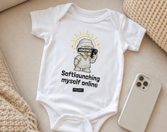 Body de bebé con meme divertido, body de Aura Farming, conjunto suave para bebé, ropa de bebé "Let Him Cook", regalo para bebé de la generación Z
