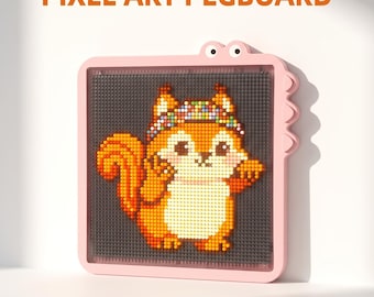 Smart LED Fuse Bead Pegboard, App-Controlled Pixel Art Grid Tool
