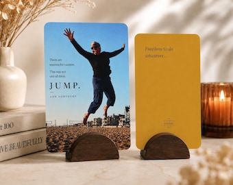 The Jump Collection | Inspirational Art Cards with Wooden Stand