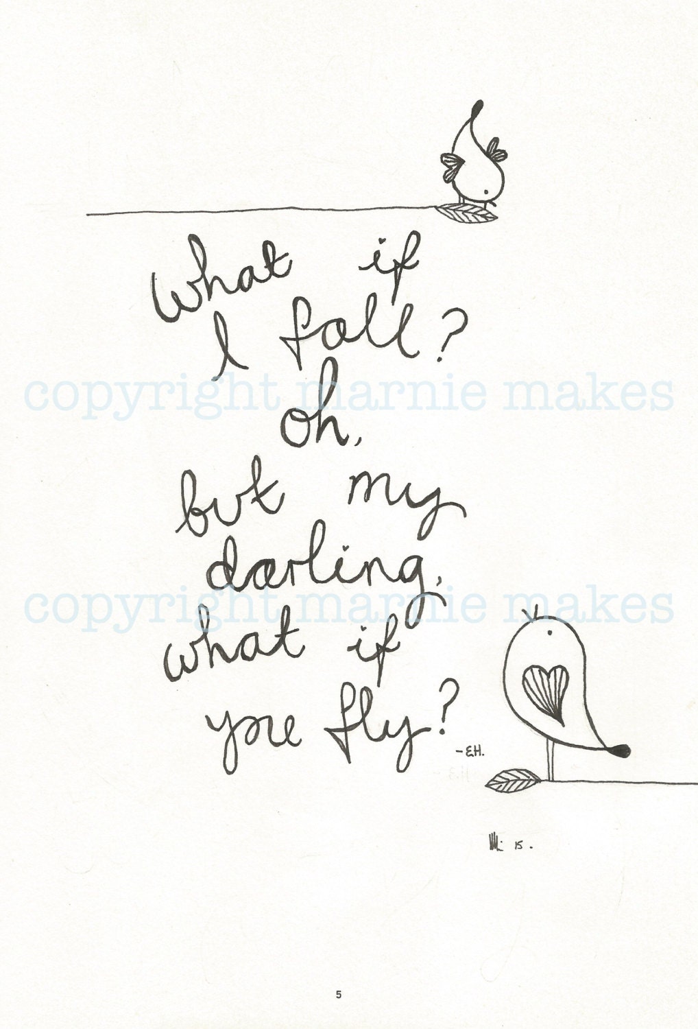 What If I Fall - Giclee print