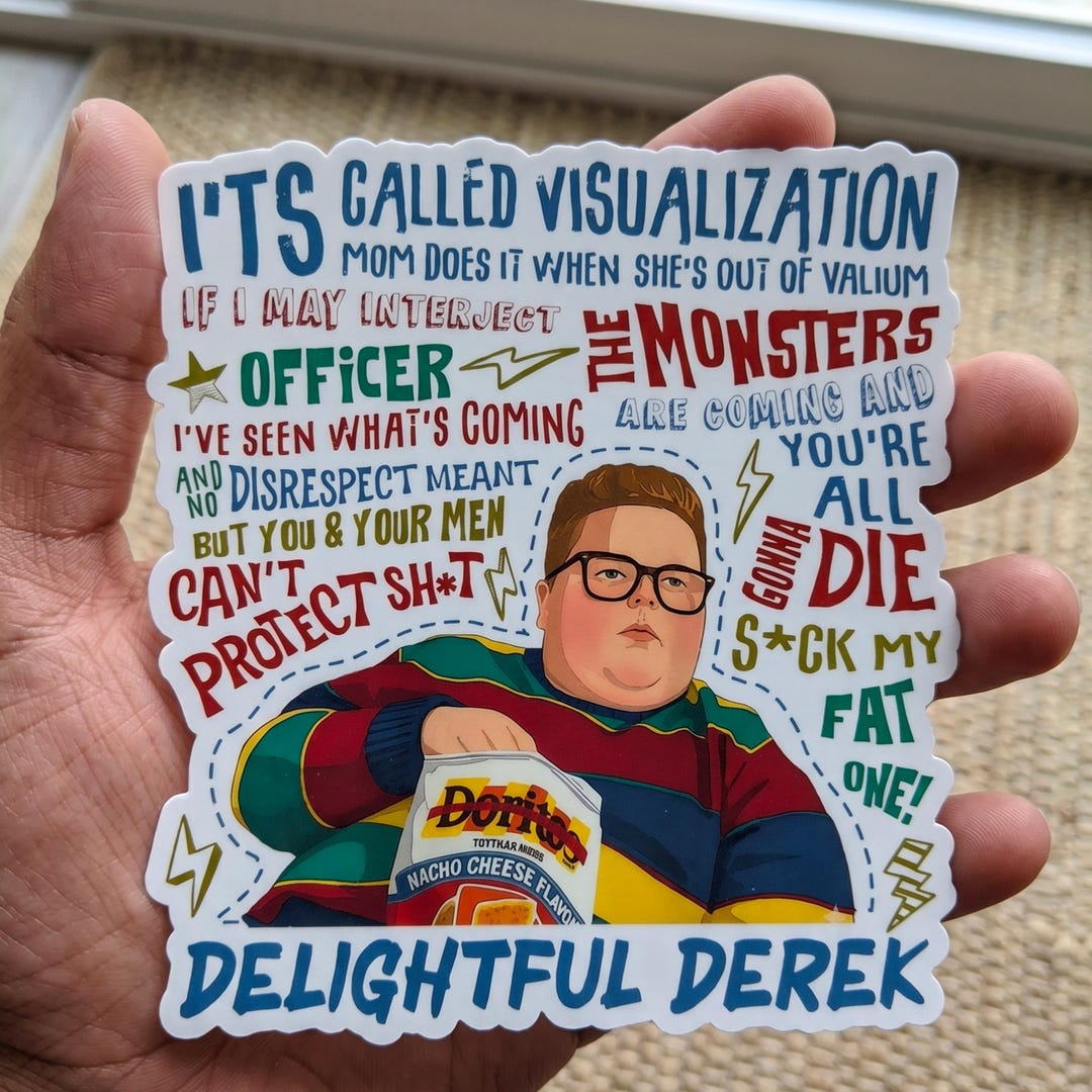 Sticker Sck Delightful Derek Sck A Fat One Ufo Movie Kiss-cut Sticker Stickers Car ...