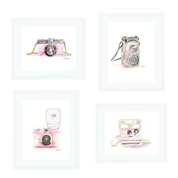 The Pink Camera Series Giclee Prints Etsy