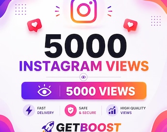 5000回のリアルなInstagram動画視聴 | オーガニックなリールプロモーション、認知度向上