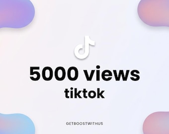 5000 TikTok Views, Fast Account Growth (24 Hour Delivery)