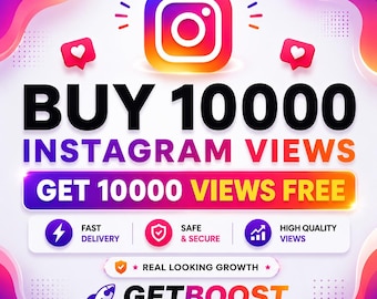 Instagramの閲覧数1万回獲得＋無料ボーナス1万回獲得｜迅速配信