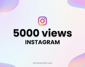 5000 visualizzazioni reali del video su Instagram / Promozione organica del reel, aumento della visibilità