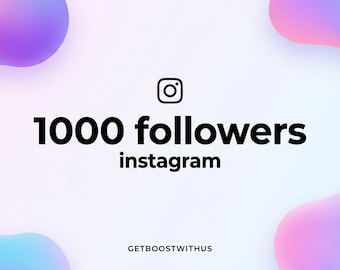 Pacchetto per 1000 follower su Instagram / Crescita sui social media