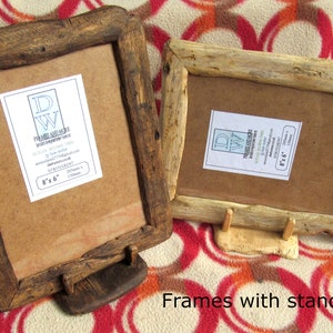 Rustic/driftwood style frames in locally sourced,recycled wood to fit 8x6.Natural,Medium dark or Very dark beeswax finish.FREE U.K postage image 7