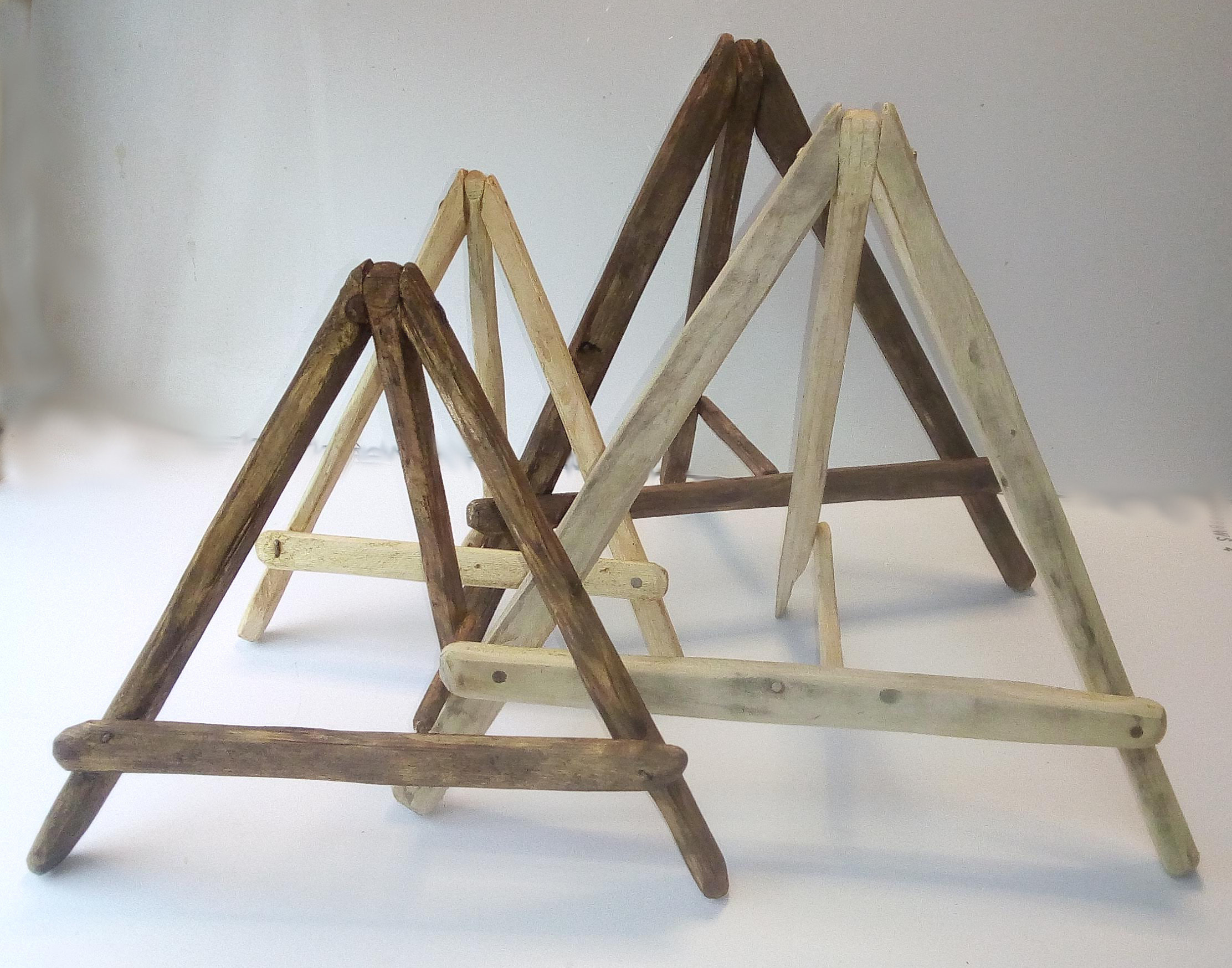 Display/picture frame easels made from recycled wood. FREE Etsy