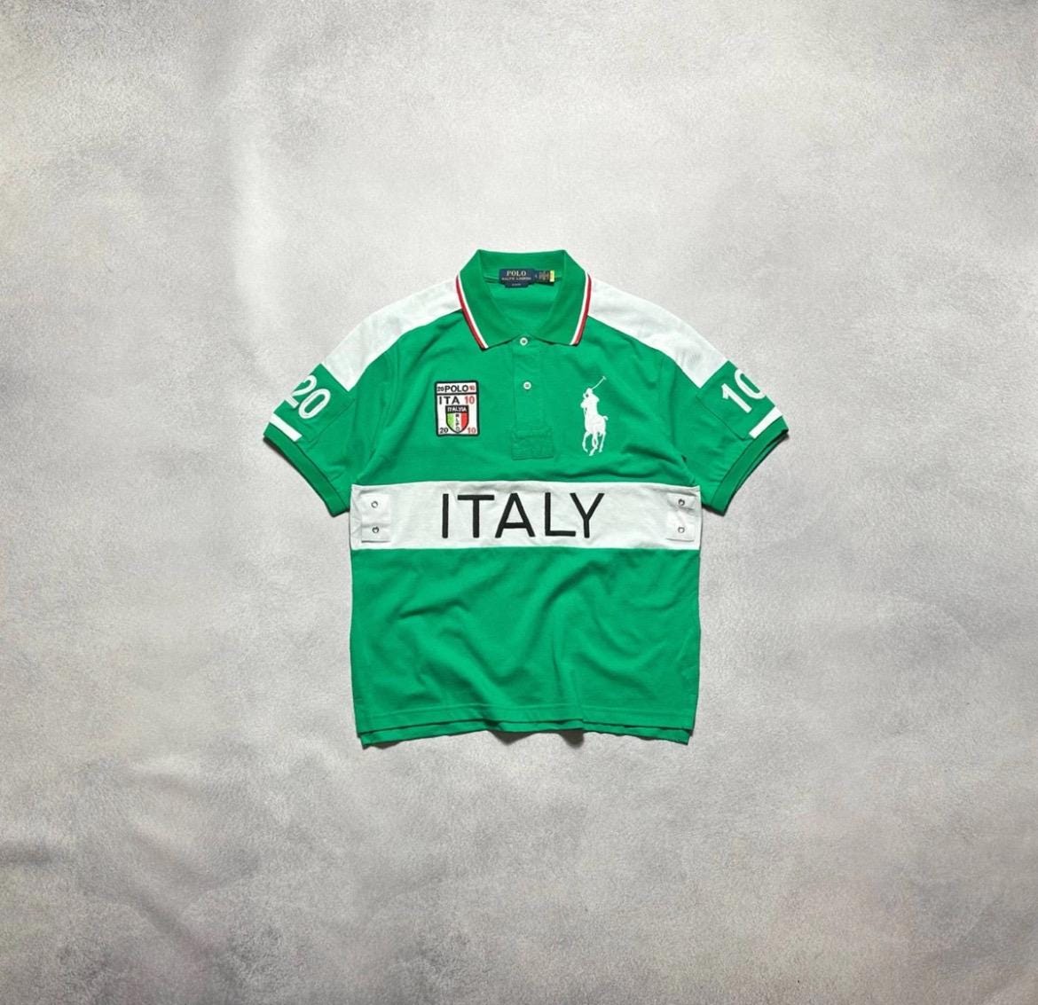 た*か様 Y2K Polo by Ralph Lauren Italy Big Polo Ralph Lauren Italy #10 Big Pony Chief Keef PRL Polo Shirt - Etsy