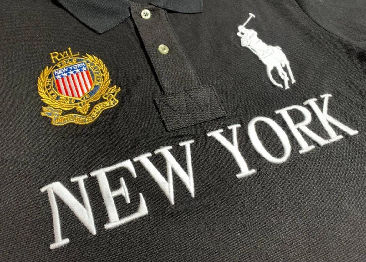 Polo Ralph Lauren ビックポニー　NEW YORK Polo Ralph Lauren New York #5 Big Pony Black USA Chief Keef Polo