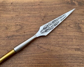 Handcrafted Viking Spear – Medieval Steel Spear for Cosplay, LARP, Warrior Decor, Fantasy Collection & Rustic Wall Display