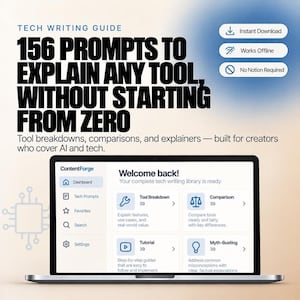 Tech Content Writing Guide, 156 Video Script Frameworks (Digital Download)