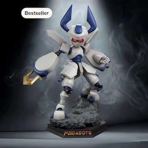 Rokusho Resolute STL File – Samurai Mecha Warrior Statue – Instant Download