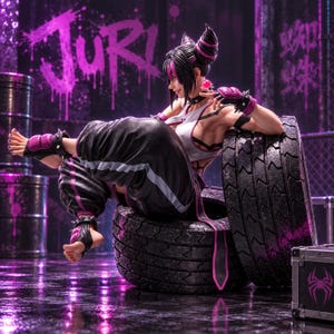 Street fighter juri figurine - Etsy 日本