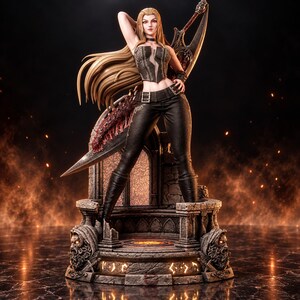 Trish Devil May Cry 3D STL File, Figurine Model for 3D Printing