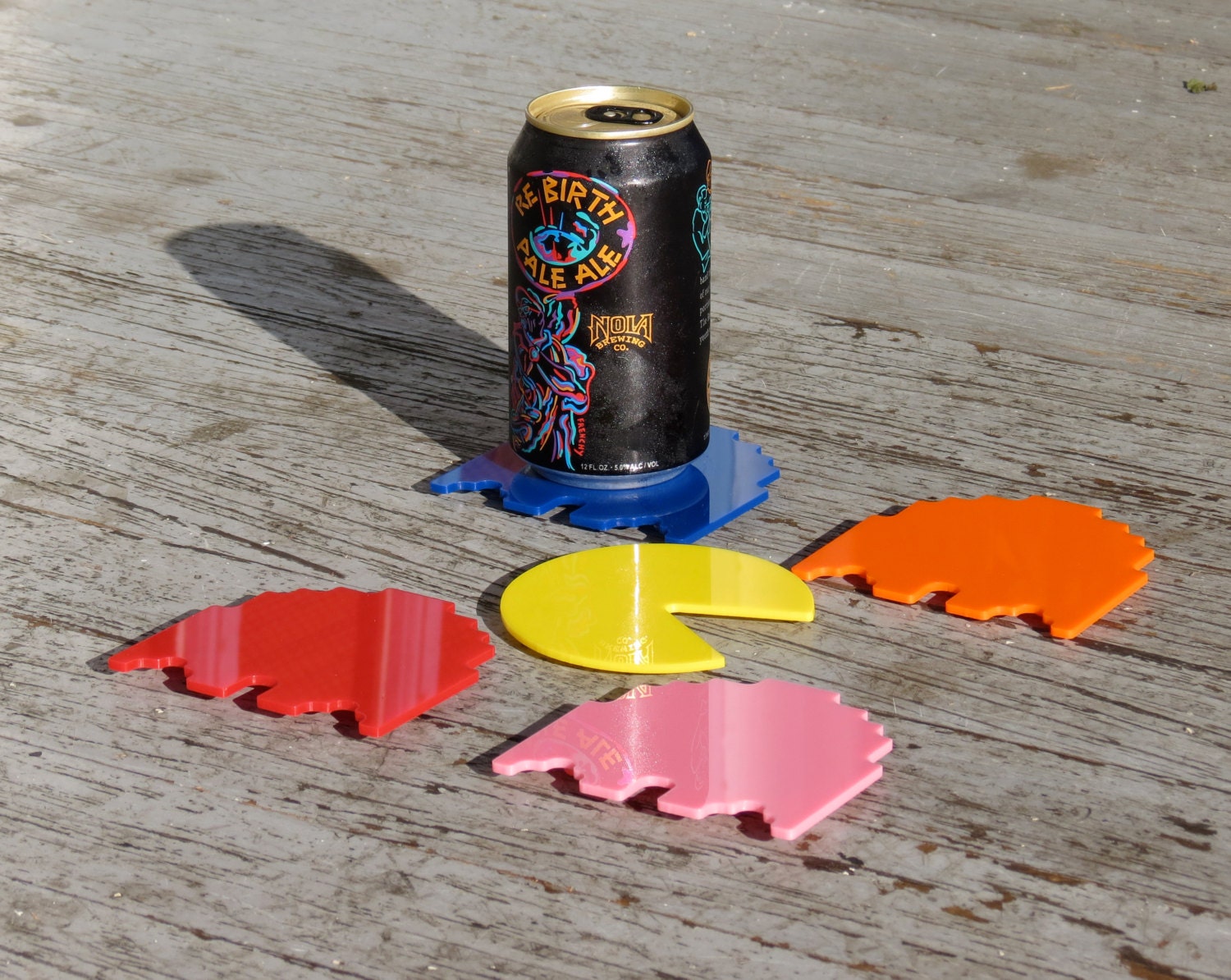 Geeky Gift, Handmade Gamer Coasters, Fun Nerdy Housewares Ghoster Video