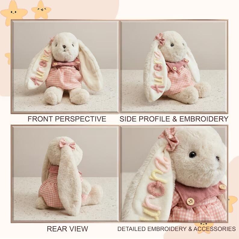 Personalized Annie Rabbit Plush Toy, Name Can Be Customized ...