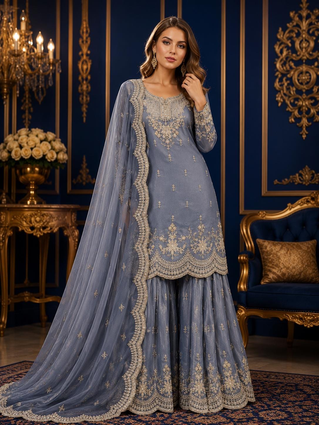 Royal Blue Pakistani Wedding Dresses Pakistani Bridal Dresses In Royal Blue Pakistani Bridal Dresses In Royal