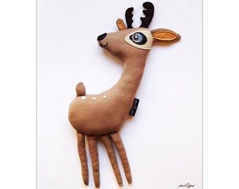 SOPHIE, stuffed fawn, woodland plush deer.