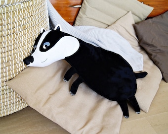 Juguetes de peluche BILLY BADGER, animales de peluche, juguete de peluche del bosque, juguetes de animales de peluche para niños, tejón de animales de peluche, decoración de vivero del bosque.