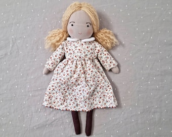 Dolls for girls, Waldorf inspired 13” cloth doll for girls, rag dolls, fabric doll, stuffed doll, stuffed toys, rag doll gift for girls.