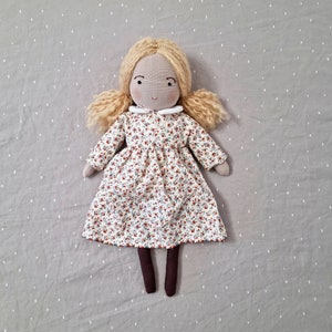 Dolls for girls, Waldorf inspired 13 cloth doll for girls, rag dolls, fabric doll, stuffed doll, stuffed toys, rag doll gift for girls. image 1