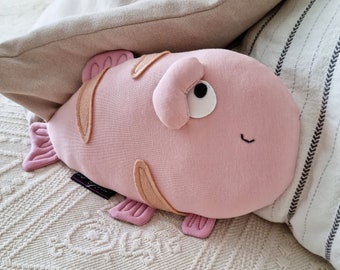 Pink BABY FISH. Nursery toys, toddler toys, cuddly toys, stuffed animals for little baby, stuffed fish, baby toy gift, baby shower gift.