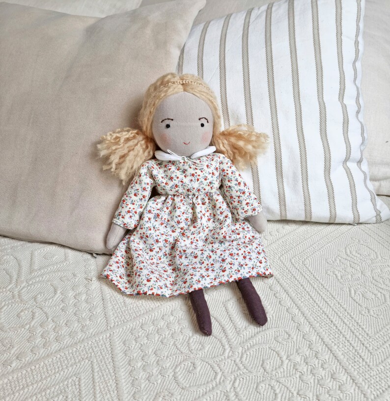 Dolls for girls, Waldorf inspired 13 cloth doll for girls, rag dolls, fabric doll, stuffed doll, stuffed toys, rag doll gift for girls. image 4