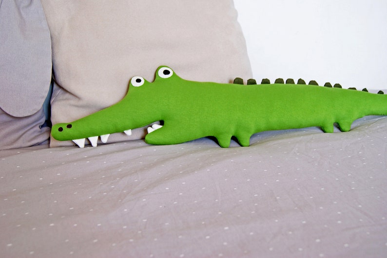 Stuffed Animal ALBERT CROCODILE. Stuffed Toys Jungle Animals Etsy