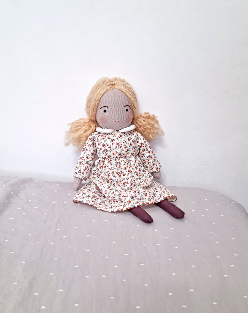 Dolls for girls, Waldorf inspired 13 cloth doll for girls, rag dolls, fabric doll, stuffed doll, stuffed toys, rag doll gift for girls. image 3