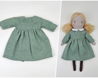 13” Doll clothing, dolls accessories, dolls dresses, removable cloth doll dresses, removable doll clothes, rag doll clothes.