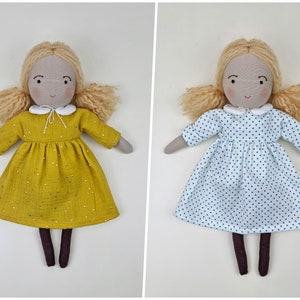 Dolls for girls, Waldorf inspired 13 cloth doll for girls, rag dolls, fabric doll, stuffed doll, stuffed toys, rag doll gift for girls. image 7