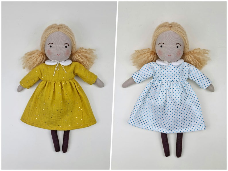 Dolls for girls, Waldorf inspired 13 cloth doll for girls, rag dolls, fabric doll, stuffed doll, stuffed toys, rag doll gift for girls. image 7