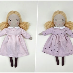 Dolls for girls, Waldorf inspired 13 cloth doll for girls, rag dolls, fabric doll, stuffed doll, stuffed toys, rag doll gift for girls. image 10