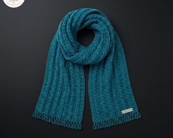 Cozy Cable Knit Scarf Crochet Pattern | Beginner Friendly PDF Tutorial (Digital Download)