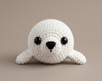 Baby Seal Crochet Pattern Amigurumi PDF | Beginner Friendly Ocean Animal Plush Toy (Digital Download)